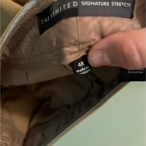 The limited signature stretch slacks, camel color